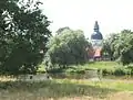 Emswiese bei Haren, Blick auf den Emslanddom