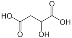 Strukturformel Äpfelsäure