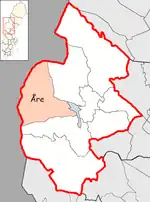 Lage der Gemeinde Åre