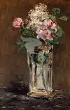 Édouard Manet: Blumen in einer Kristalvaseum 1882