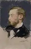 Édouard Manet:Blonder Mann, um 1880