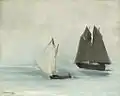 Édouard Manet:Zwei Fischerboote,um 1868,Privatsammlung