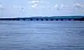 Pont de l’Île aux Tourtes über den See