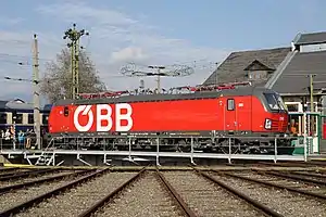 1293 001 auf der Drehscheibe in Knittelfeld