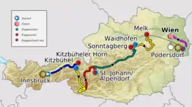 Karte 64. Österreich-Rundfahrt 2012