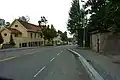 Øvre Stabekk, auf der linken Seite das Kino