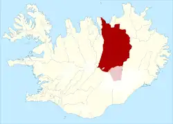 Lage von Þingeyjarsveit
