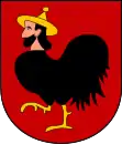 Wappen von Böhmisch Trübau (tsch. Česká Třebová) mit Mischwesen