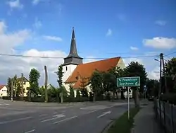 Die einst evangelische, jetzt katholische Kirche in Świętajno (Schwentainen)