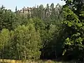 Blick von Süden zum Massiv der Felsenburg