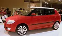 Option beim Fabia II: weißes Dach