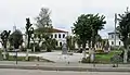 Sowetskaja-Platz mit Puschkin-Denkmal