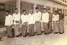Kyai und Santri Stehen von Pesantren
