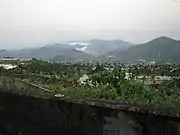 Blick auf das Bergland von Xinshe