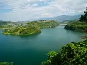 Liyutan-Stausee mit Jingshan-Brücke (景山橋)