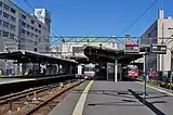 Ansicht der Bahnsteige