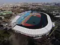 Das Stadion im Februar 2015 mit der im Bau befindlichen Haupttribüne