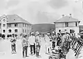 III.&nbsp;Seebataillon, Marine-Infanteristen, Zeugmusterung in der Bismarck-Kaserne (ca. 1910–12)