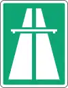Nordkoreanisches Verkehrszeichen für Schnellstraßen