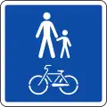 Nur Fußgänger und Fahrräder