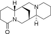 Strukturformel von (+)-Lupanin