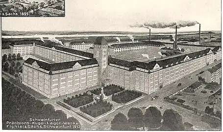 Fichtel & Sachs Werk 1an der Schrammstraße1913 (ab 1929 VKF) 2
