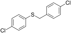 Strukturformel von Chlorbensid