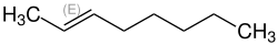 Strukturformel von trans-2-Octen