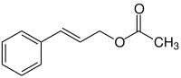 Strukturformel von (E)-Essigsäurezimtester