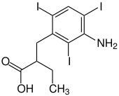 Strukturformel von Iopansäure