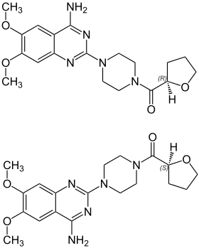 Strukturformel von (±)-Terazosin