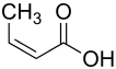Strukturformel von Isocrotonsäure