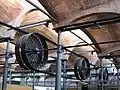 Transmissionsantrieb in einer ehemaligen Textilfabrik