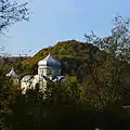 Horodna am San, von Miedzybrodzie aus gesehen (2014)