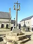 Calvaire im umfriedeten Pfarrbezirk