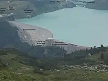 Kopssee von Südwesten, vom Breitspitz (2203 m)