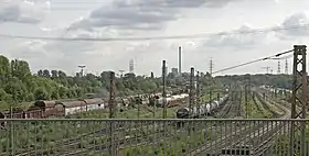 Blick auf den Bf Gelsenkirchen-Bismarck, 2019