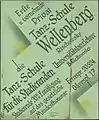 Plakat einer Tanzschule, deren Inhaber offiziell den Titel „Universitätstanzlehrer“ trug (1936)