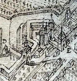 Altes Speyerer Tor (große Anlage, rechts, Mitte 17. Jahrhundert)