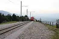 Kreuzstrasse – Ende des Zahnstangen­abschnitts Warmesberg