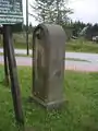 Stationsstein als Kilometerstein im OT Steinbach