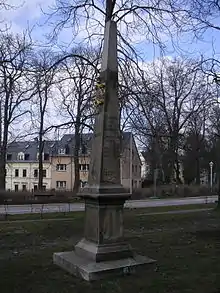 Distanzsäule am Köselitzplatz
