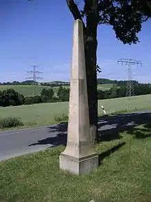 Ganzmeilensäule an der Stollberger Straße