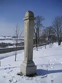 Halbmeilensäule bei Zwönitz