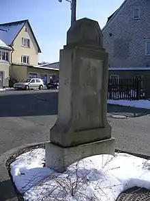 Viertelmeilenstein in Zwönitz
