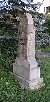 Viertelmeilenstein Nr. 47 im OT Schönfeld