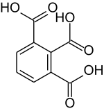 Struktur von Hemimellitsäure