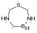 1,3,6,4-Thiadiazaborepan, nicht 1,3,6,4-Thiadiazaboraepan