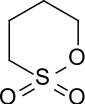 Strukturformel von 1,4-Butansulton
