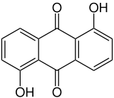 Struktur von 1,5-Dihydroxyanthrachinon
